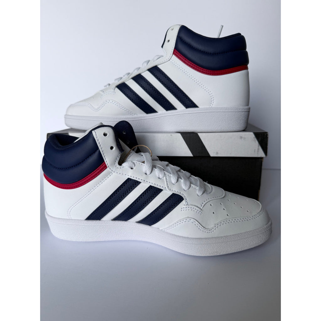 Adidas Hoops 4.0 Mid J JI0904 White Navy Red Kids 5.5Y / UK 5 / EUR 38 NIB
