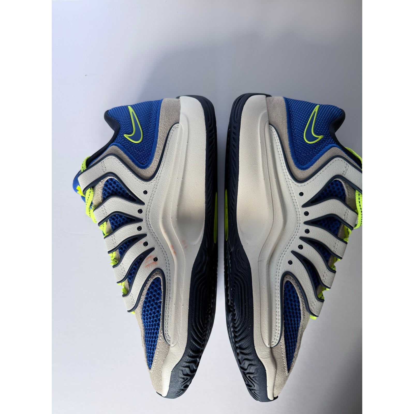 Nike KD18 Seat Pleasant HV1992-400 Hyper Royal Neon Yellow Men's 8.5 Women's 10