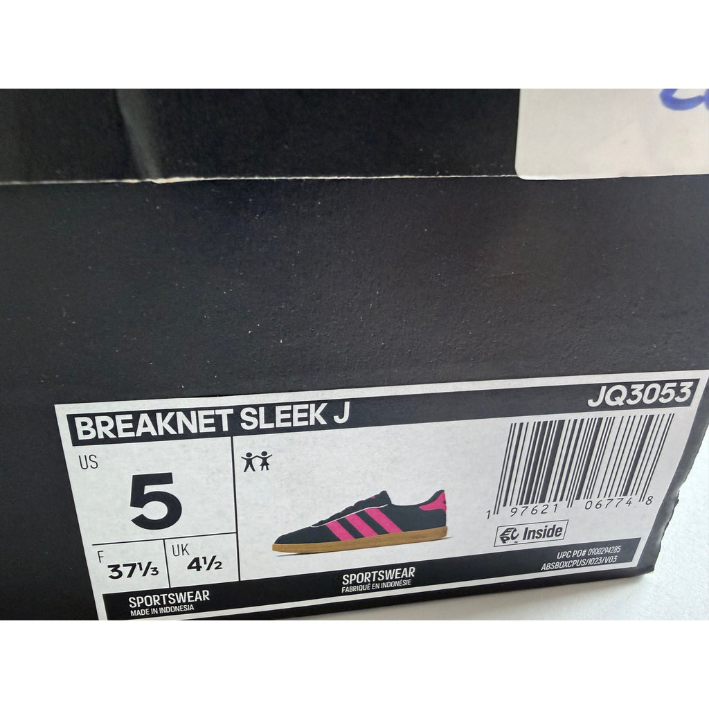 Adidas Breaknet Sleek J JQ3053 Black Pink Gum Kids 5 / UK 4.5 / EUR 37⅓ NIB