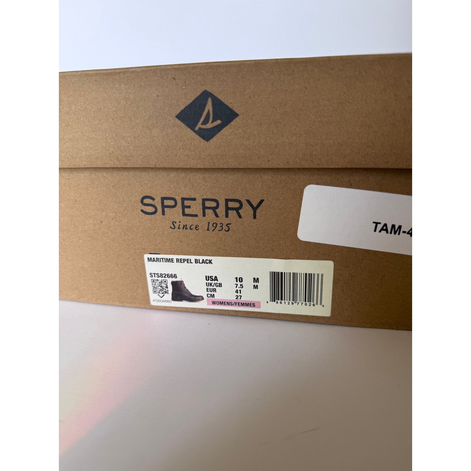 Sperry Maritime Repel STS82666 Black Thinsulate Women's 10 / UK 7.5 NIB