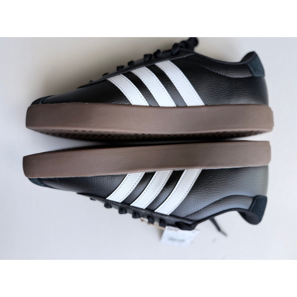 Adidas VL Court 3.0 ID6286 Black White Gum Men's 9 / UK 8.5 New In Box