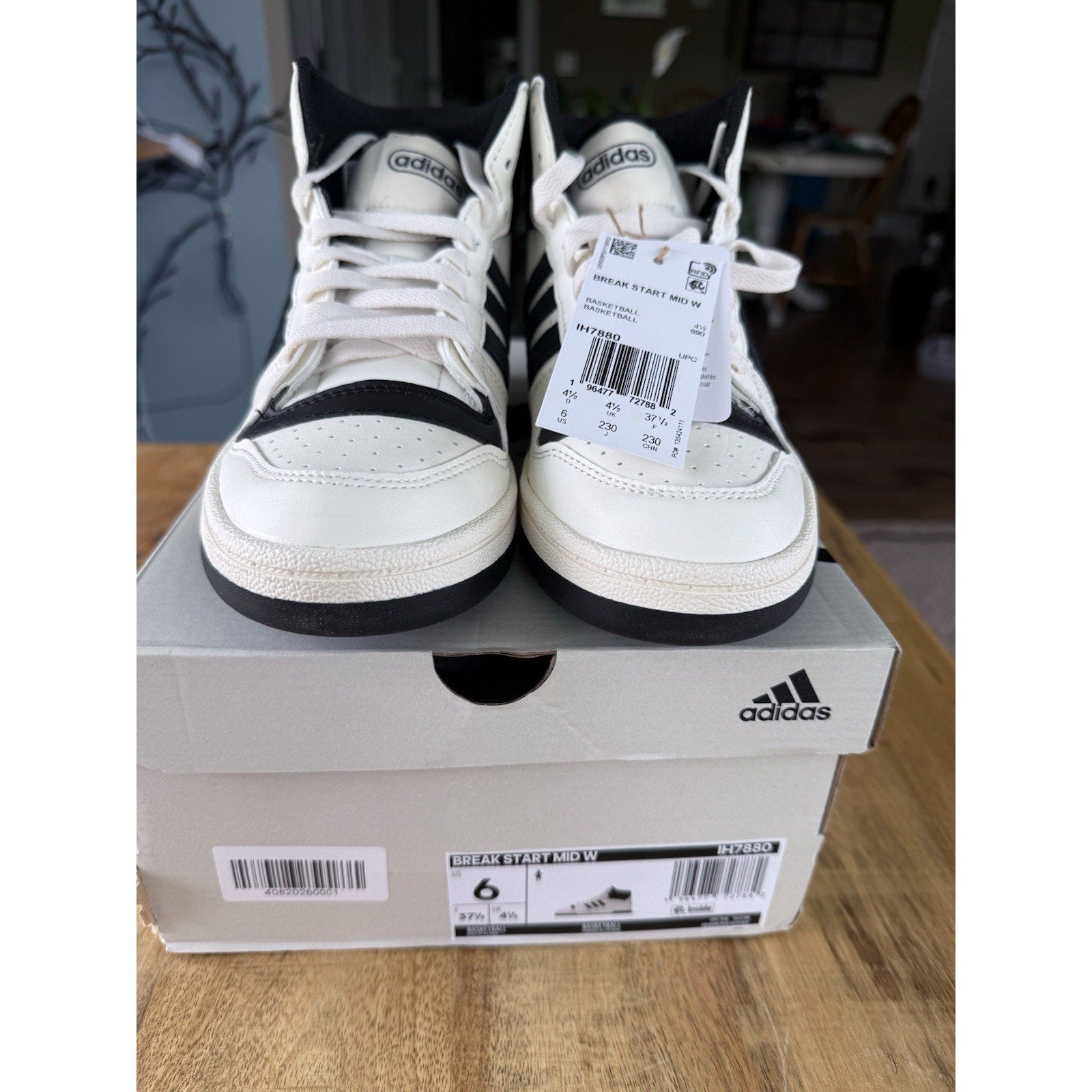Adidas Break Start Mid W IH7880 Cloud White Black Women's 6