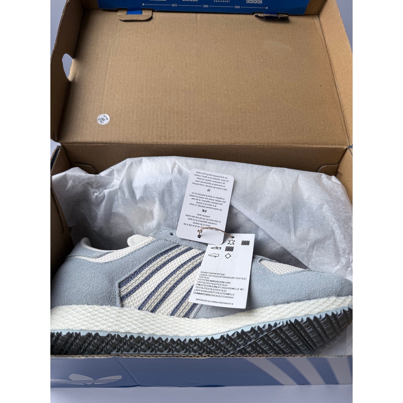 Adidas Atlanta W JI2893 Off White Wonder Blue Silver Women's 6.5 / UK 5 NWT