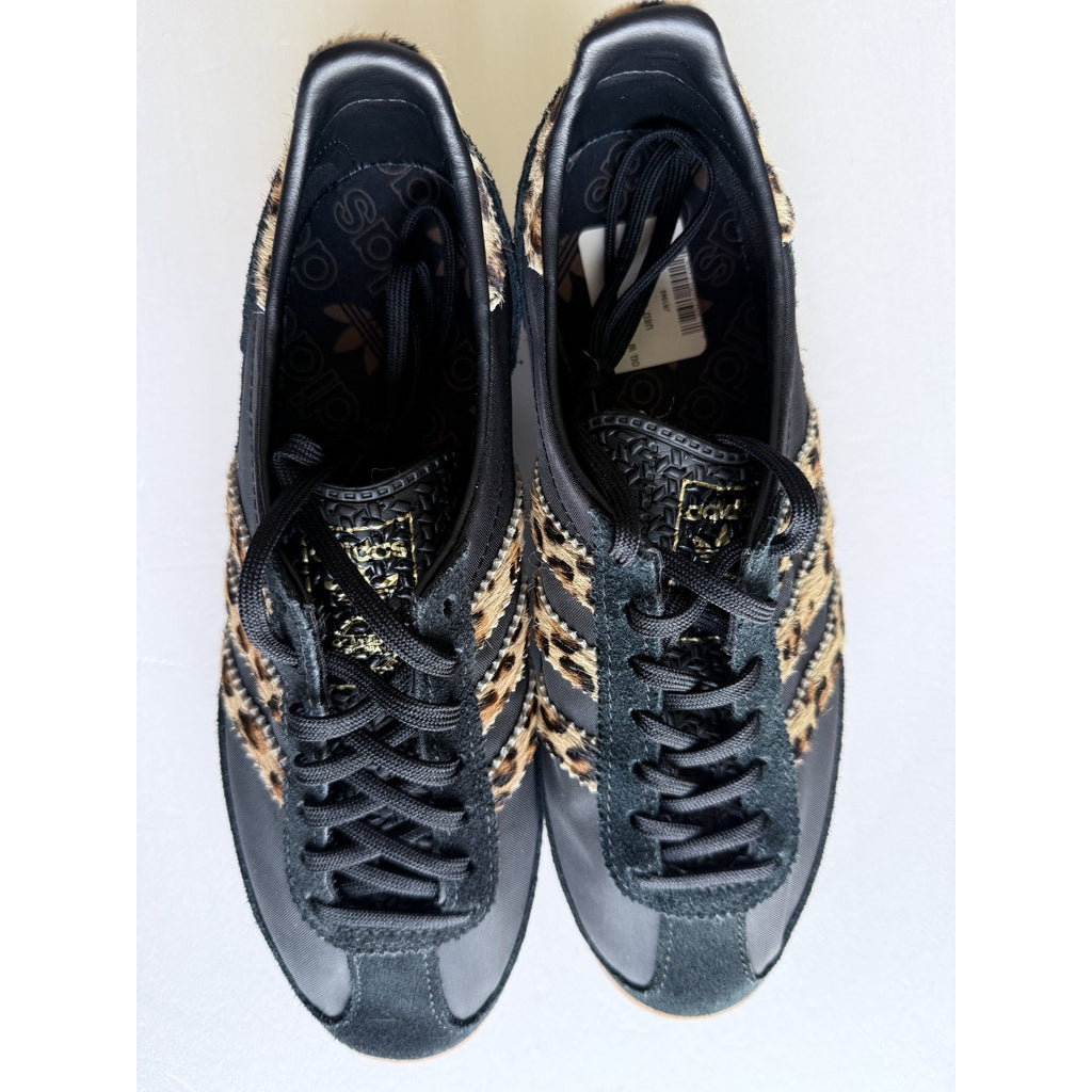 Adidas SL 72 OG Leopard Print Pony Hair Black JR1640 Womens 7 / UK 5.5 No Box