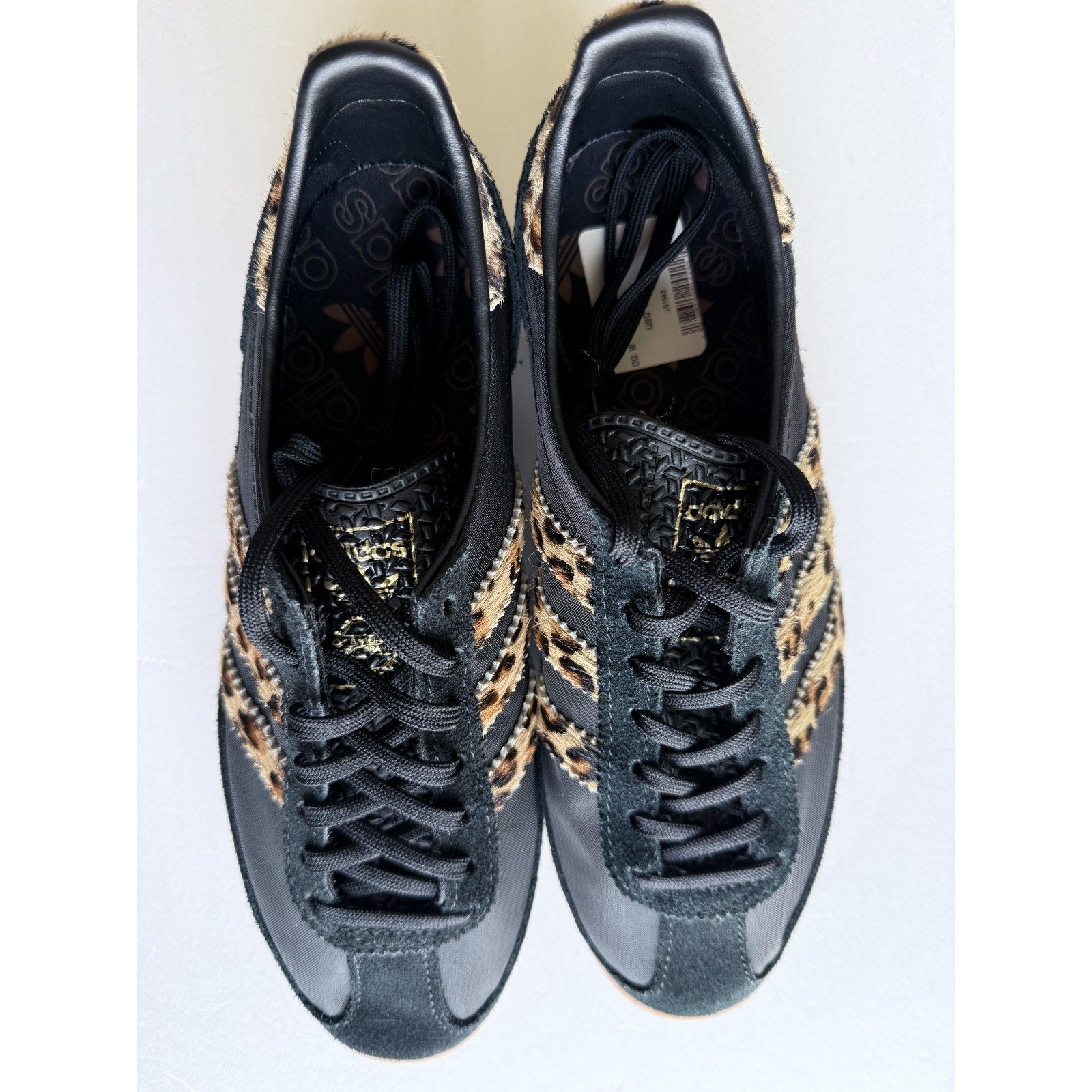 Adidas SL 72 OG Leopard Print Pony Hair Black JR1640 Womens 7 / UK 5.5 No Box