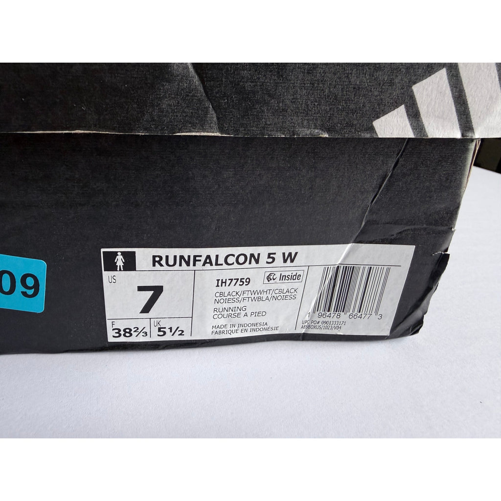 Adidas Runfalcon 5 W IH7759 Black White Women's 7 / UK 5.5 / EUR 38⅔ NIB