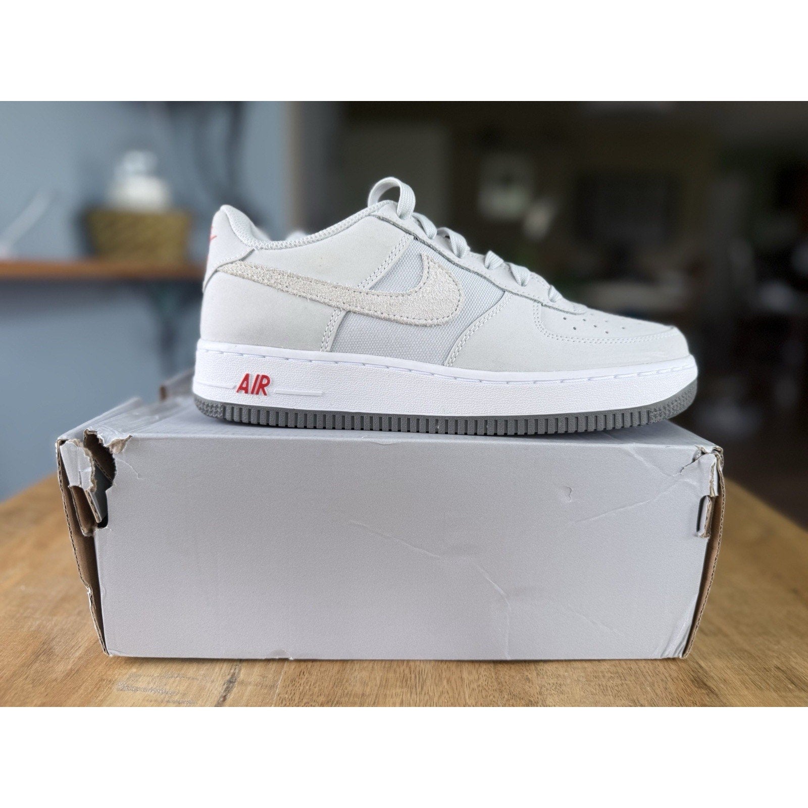 Nike Air Force 1 LV8 2 GS FJ4501-001 Phantom Black Suede Kids 5Y / W6.5 NIB