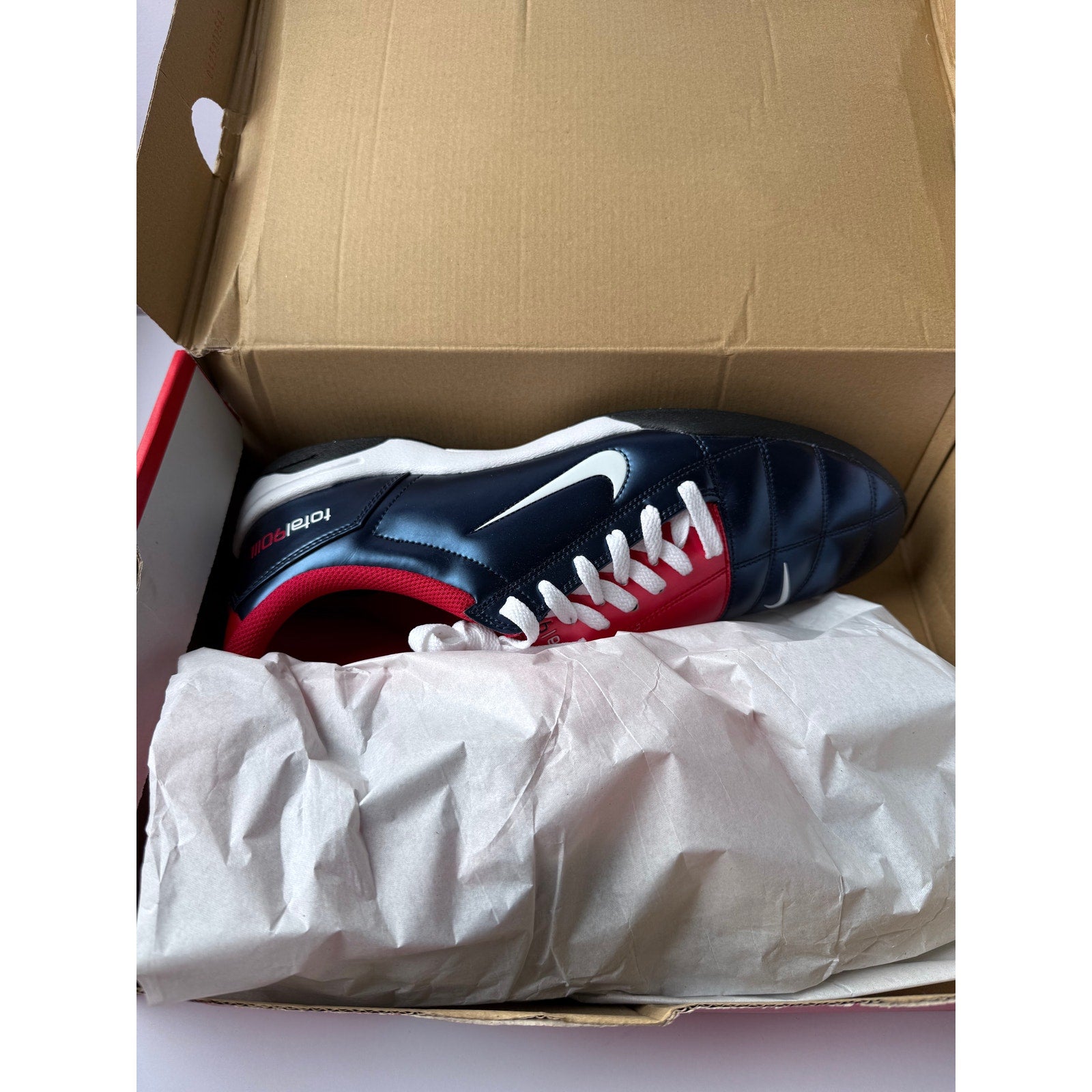 Nike Total 90 II7631-400 Midnight Navy Red White Men's 13 / UK 12 EUR 47.5 NIB