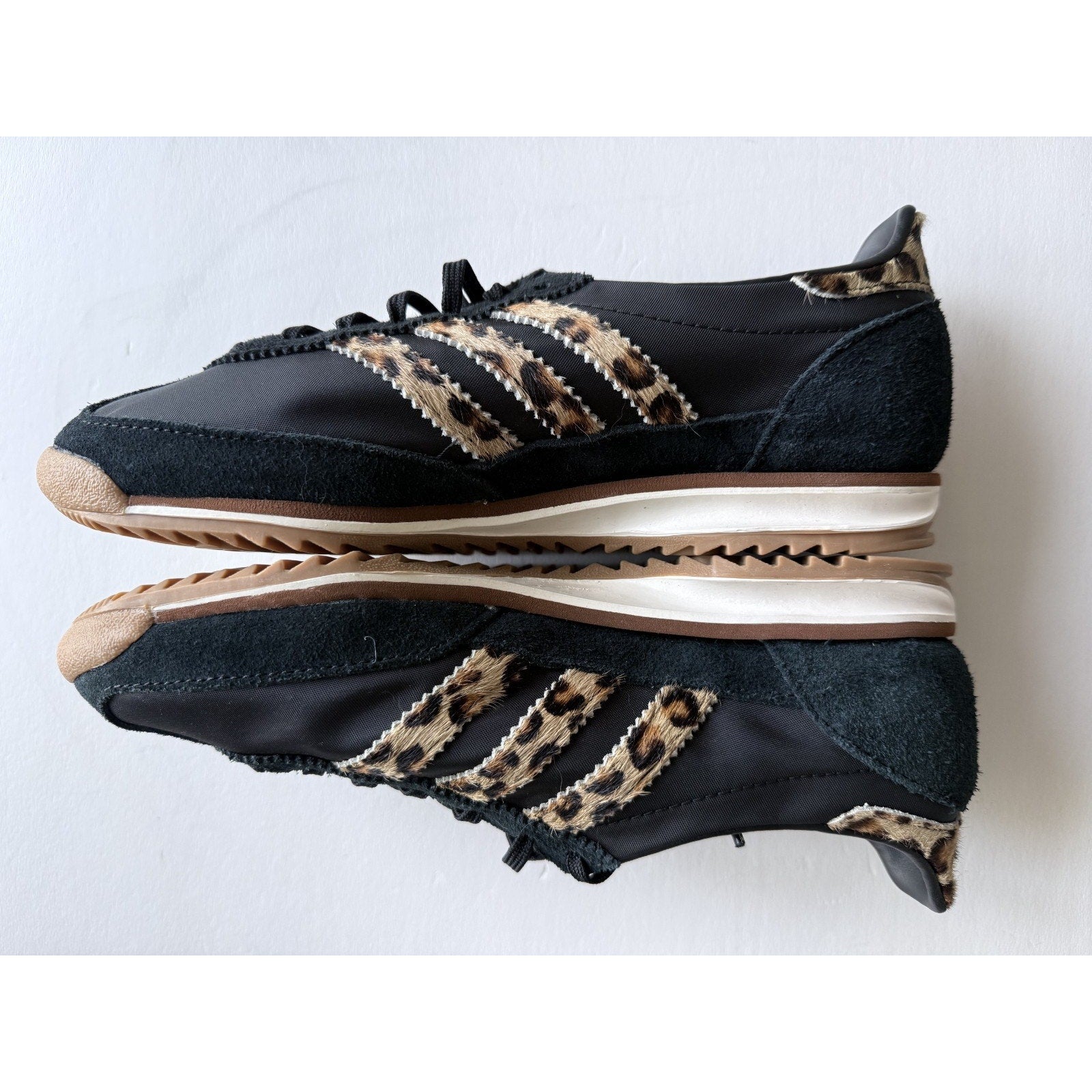 Adidas SL 72 OG Leopard Print Pony Hair Black JR1640 Womens 7 / UK 5.5 No Box