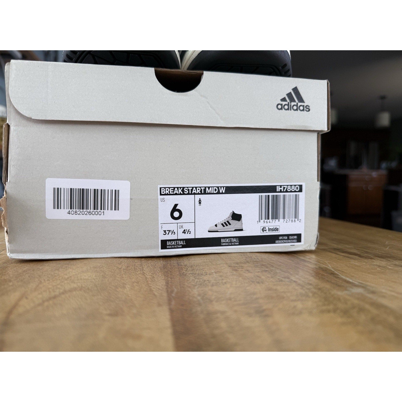 Adidas Break Start Mid W IH7880 Cloud White Black Women's 6