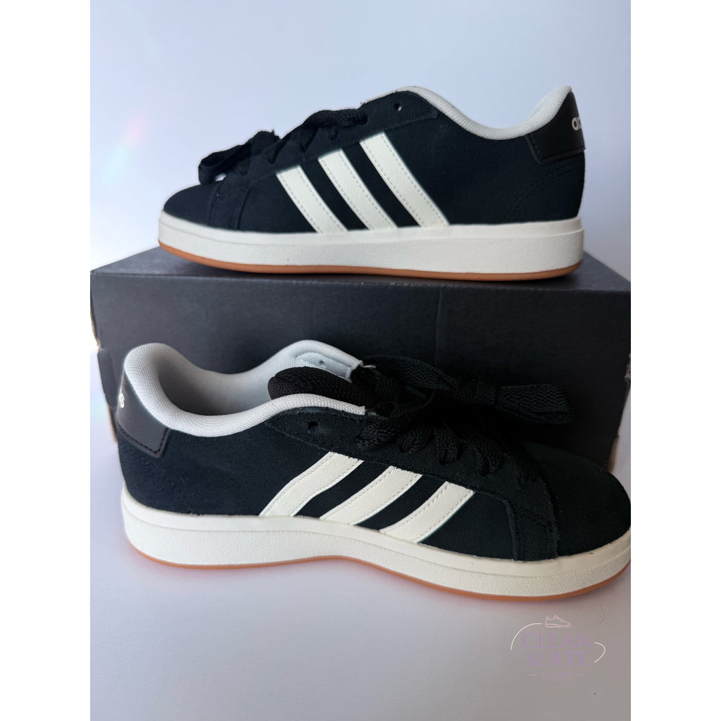 Adidas Grand Court 00s K · JH6178 · Black/White/Gum · Kids 2 / UK 1.5