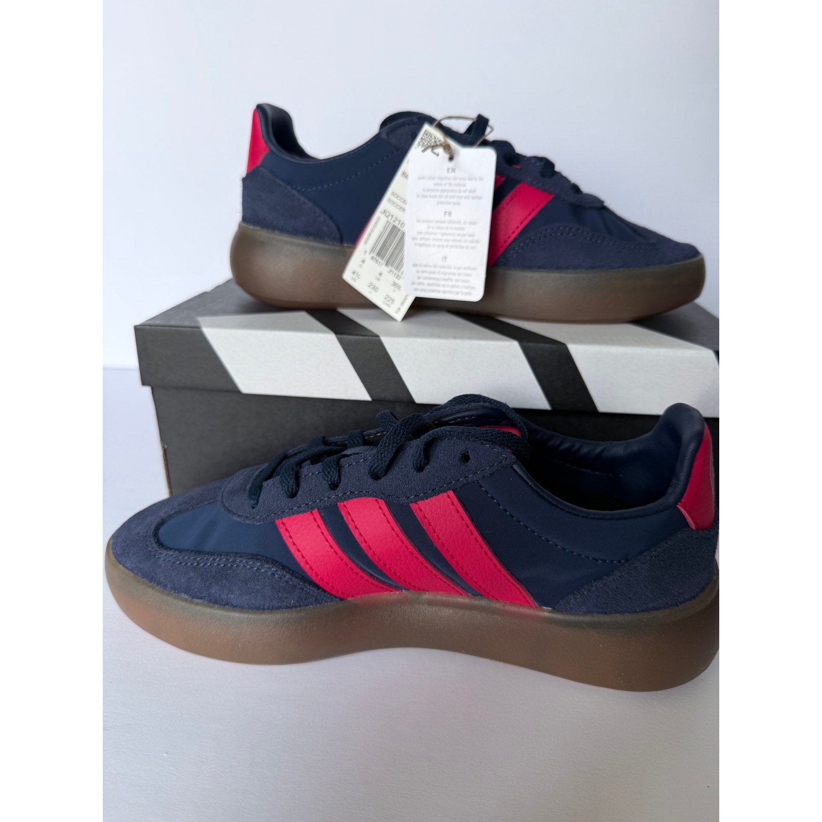 Adidas Barreda Decode Arsenal FC Junior Shoes Navy Red JQ1210 Size 4.5Y / W6 NIB