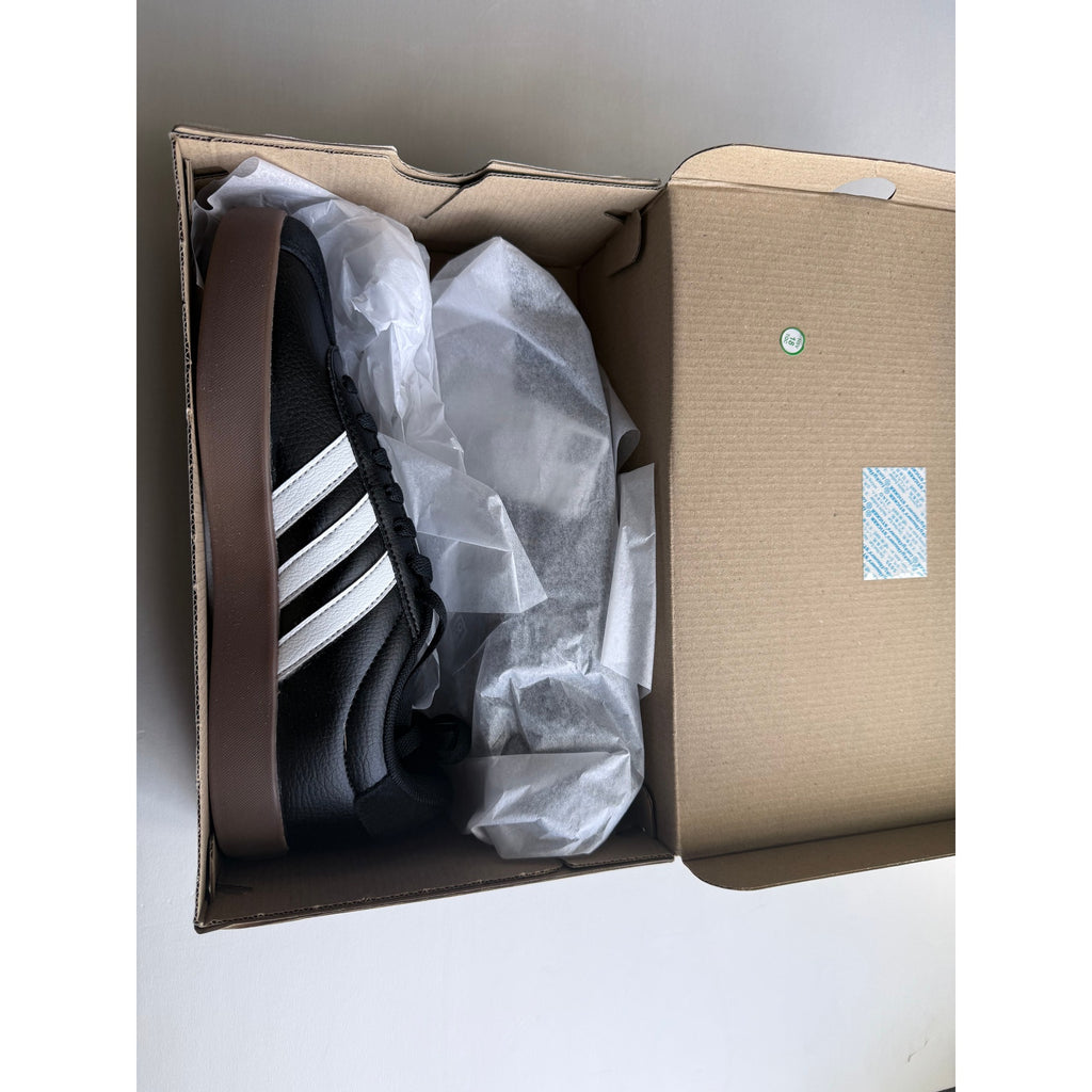 Adidas VL Court 3.0 ID8796 Black White Gum Women's 7 NWT