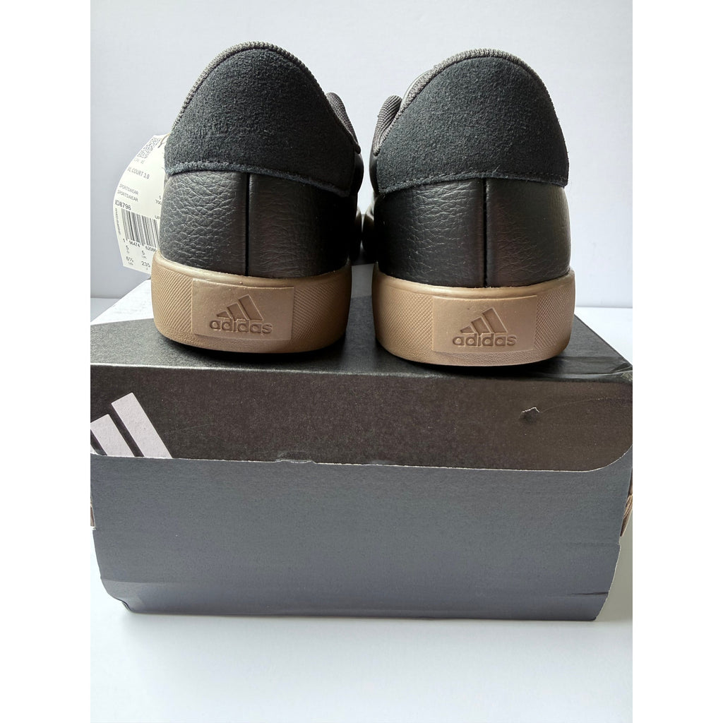 Adidas VL Court 3.0 ID8796 Core Black White Gum Women's 6.5 / UK 5 EUR 38 NWT