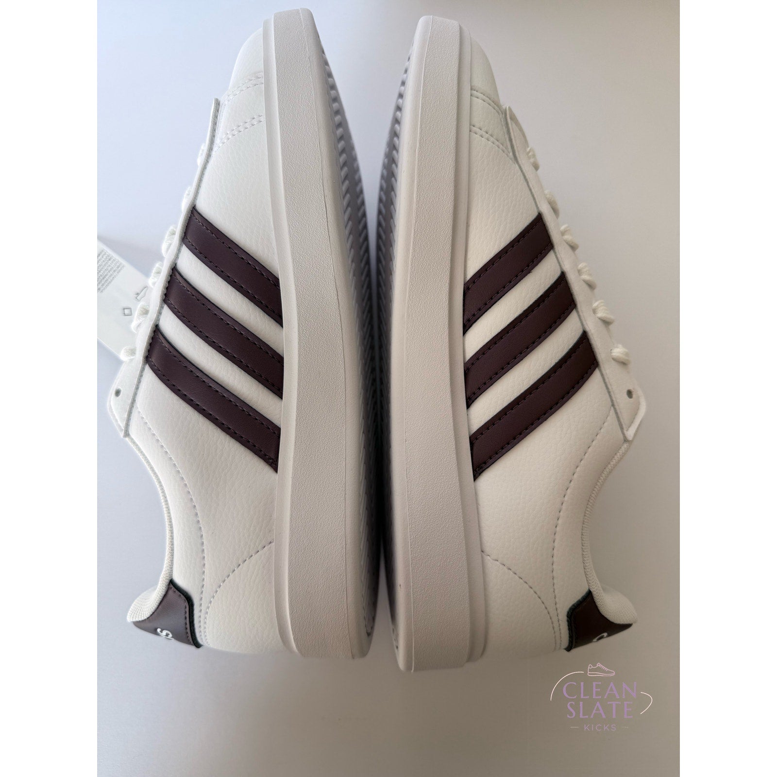 Adidas Grand Court 2.0 ID2978 White Burgundy Women's 7 / UK 5.5 / EUR 38.5 NWT