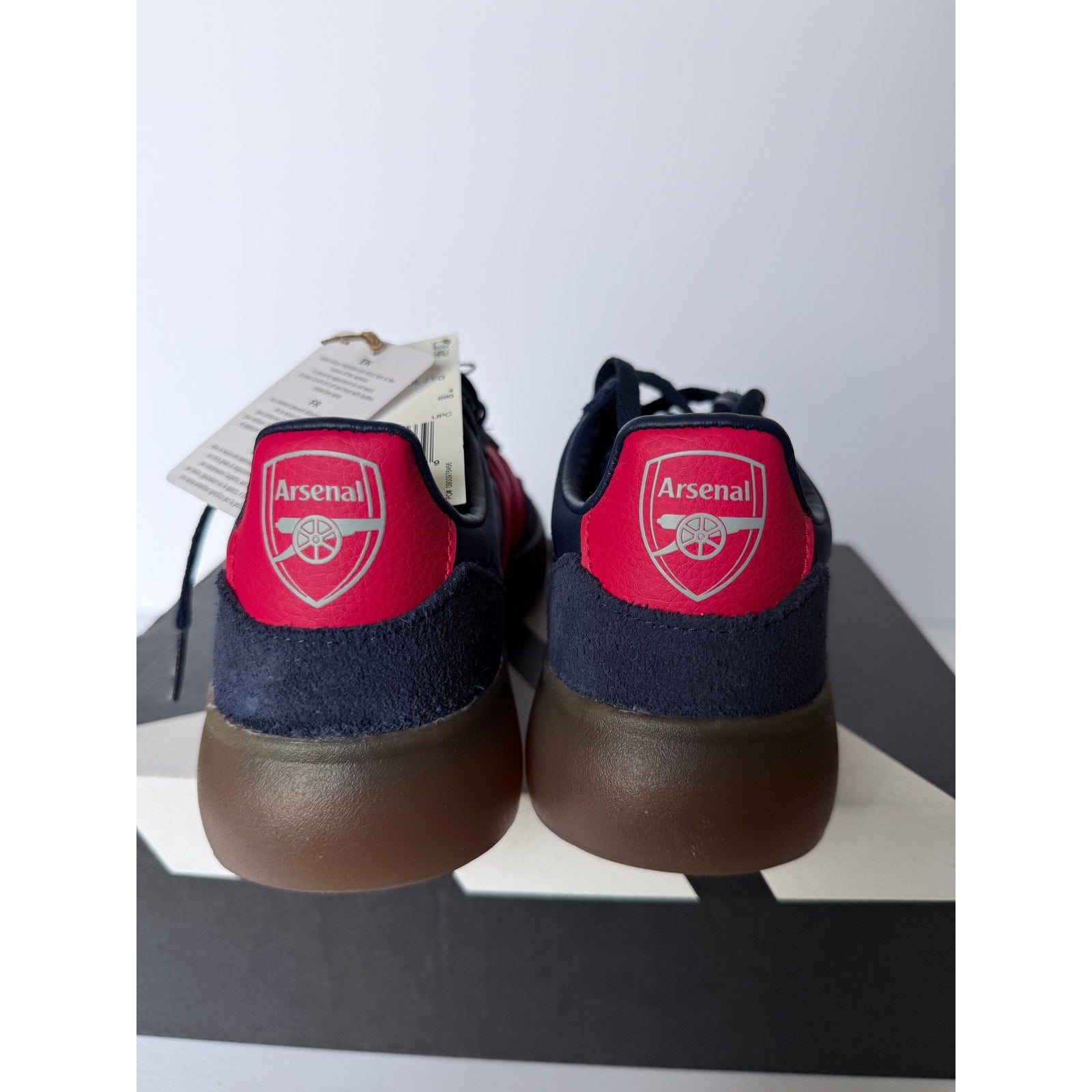Adidas Barreda Decode Arsenal FC Junior Shoes Navy Red JQ1210 Size 4.5Y / W6 NIB