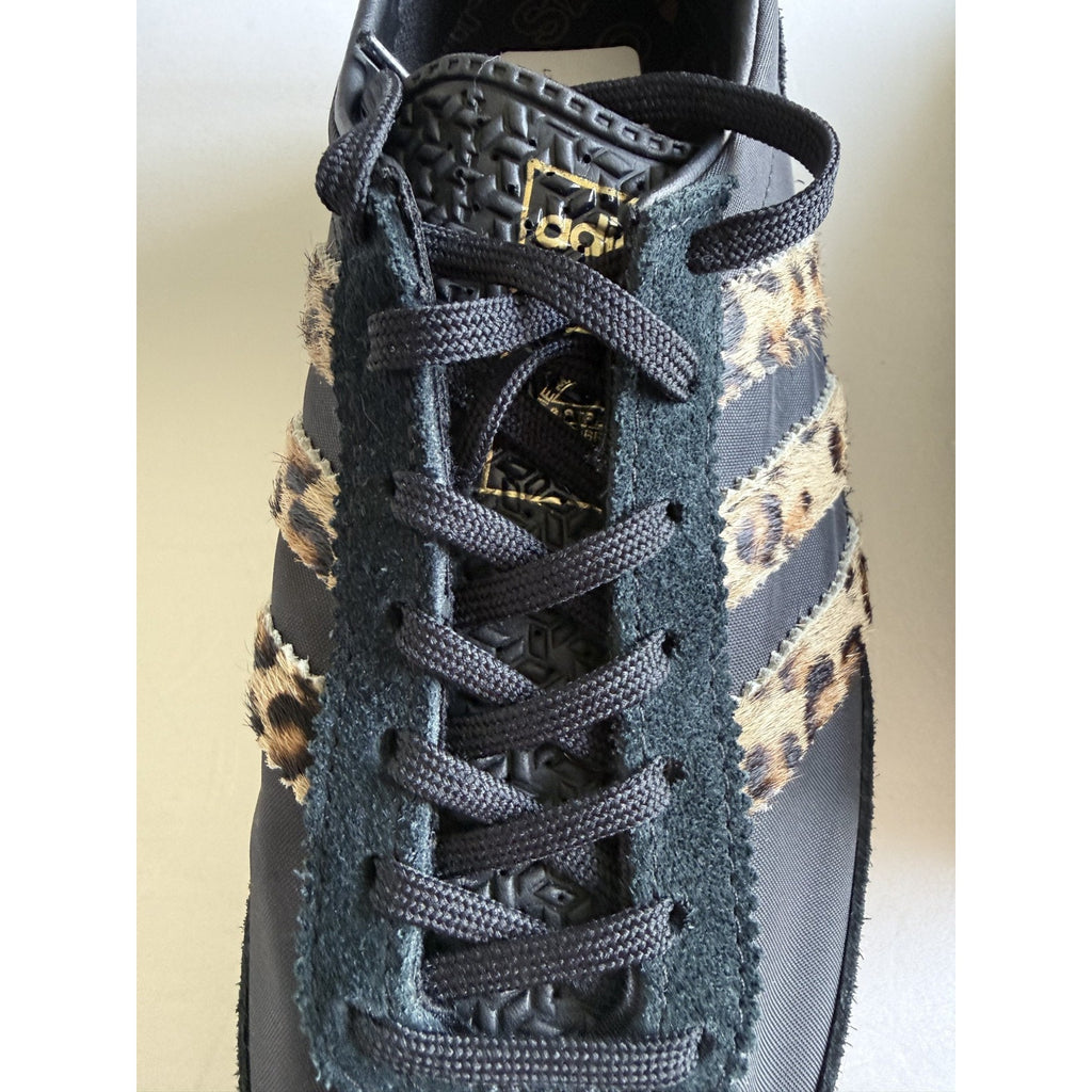 Adidas SL 72 OG Leopard Print Pony Hair Black JR1640 Womens 7 / UK 5.5 No Box