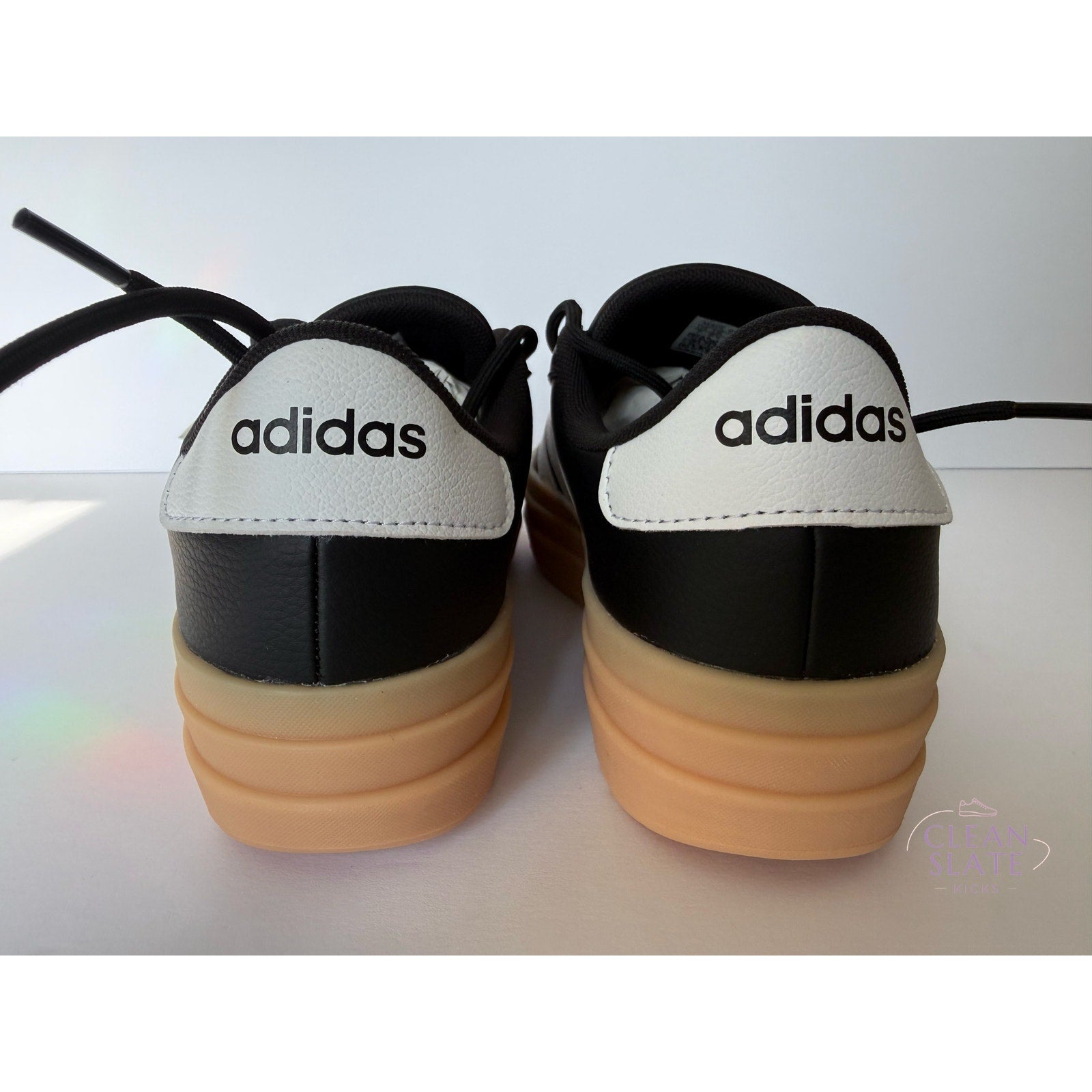 Adidas VL Court Bold IH3081 Black White Gum Women's 7 / UK 5.5 / EUR 38.5 NWT