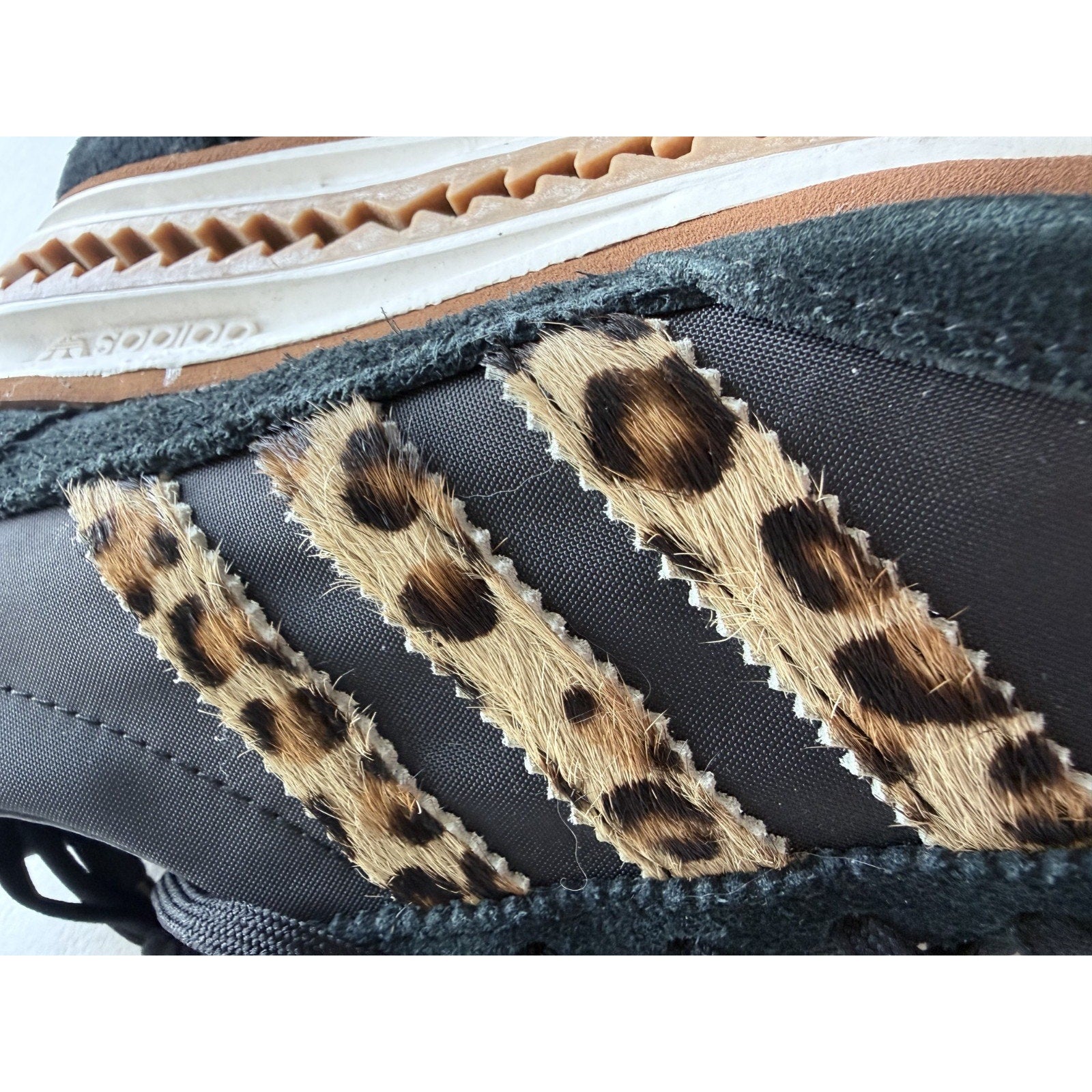 Adidas SL 72 OG Leopard Print Pony Hair Black JR1640 Womens 7 / UK 5.5 No Box