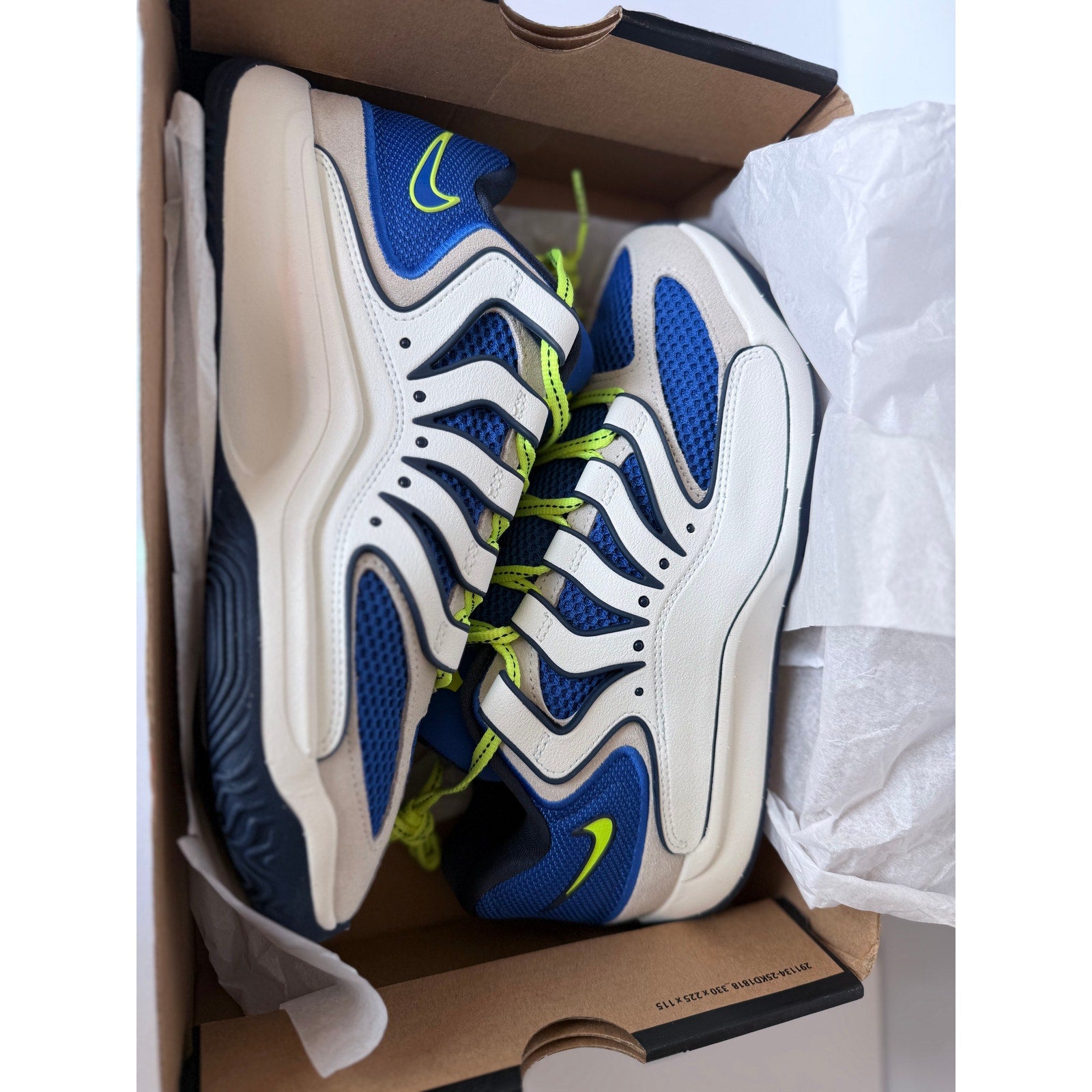 Nike KD18 Seat Pleasant HV1992-400 Hyper Royal Neon Yellow Men's 8.5 Women's 10