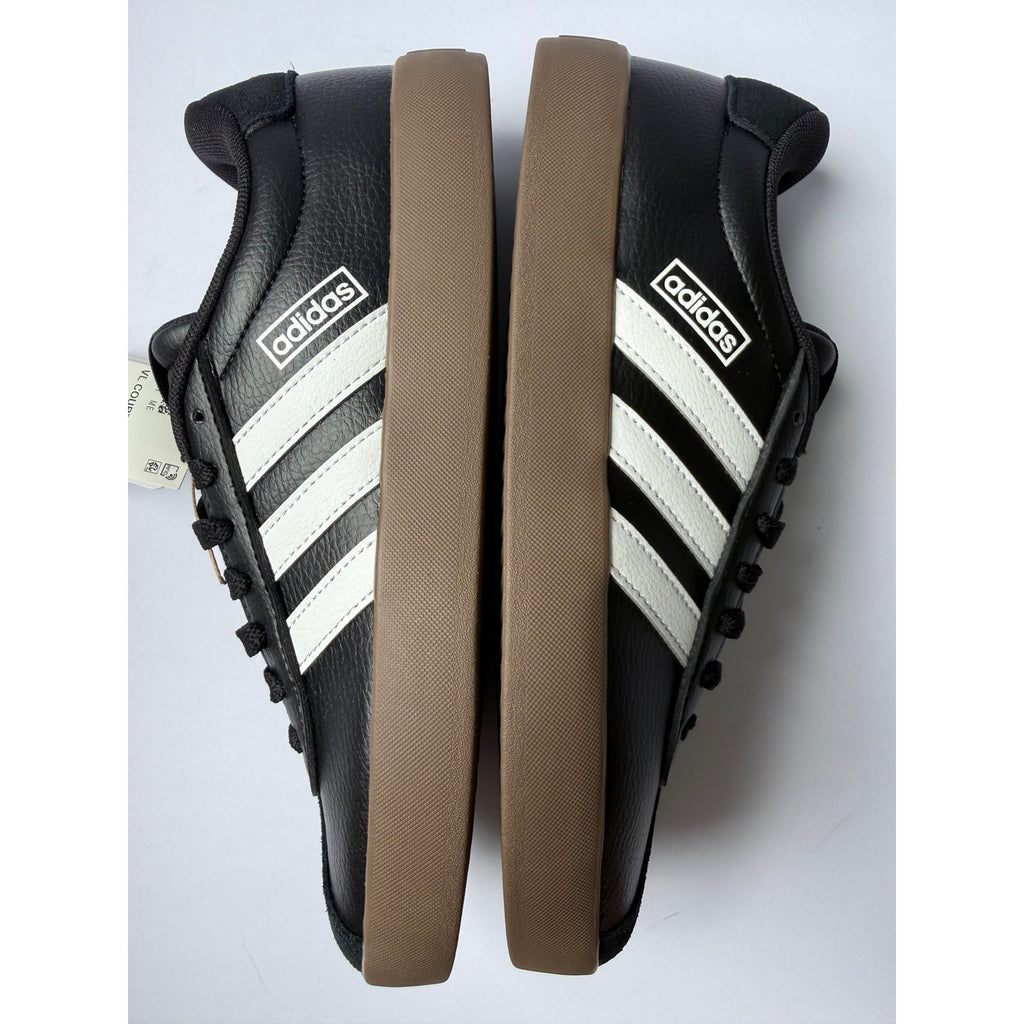 Adidas VL Court 3.0 ID8796 Core Black White Gum Women's 6.5 / UK 5 EUR 38 NWT