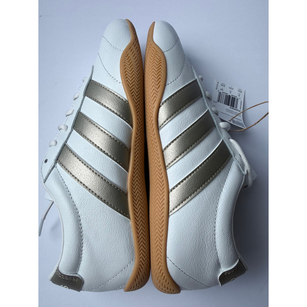 didas Grand Court Lo Women's 6.5 / UK 5 EUR 38 White Gold Metallic Gum NWT